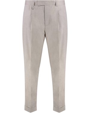 Paolo Pecora Slim Fit Chino Trousers - Grey