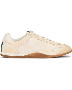 Gucci Trainers Shift Aged Leather Calf Skin Trainers - Pink