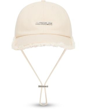 Jacquemus Cap With Adjustable Strap - White