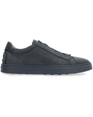 Tod's Nubuck Low-Top Sneakers - Black