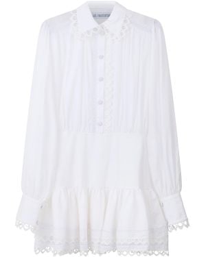 LES FILLES D'EVA Short Cotton Shirt - White