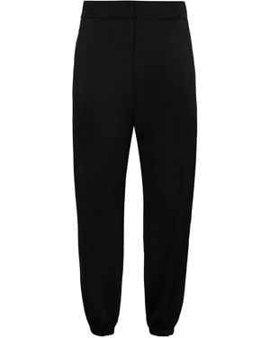 Jil Sander High-Waist Tapered-Fit Trousers - Black