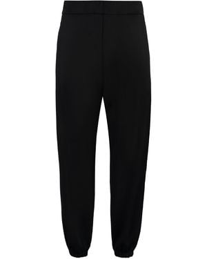 Jil Sander High-Waist Tapered-Fit Trousers - Black