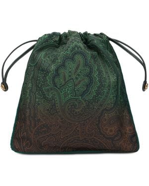 Etro Bosa Bag With Paisley Pattern - Green