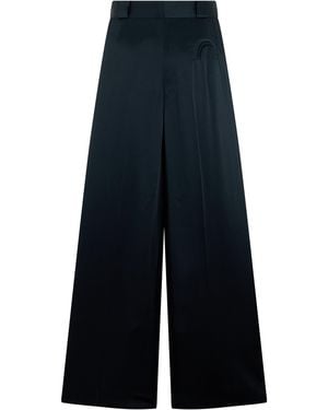 Blazé Milano Silk Leg Pants - Blue