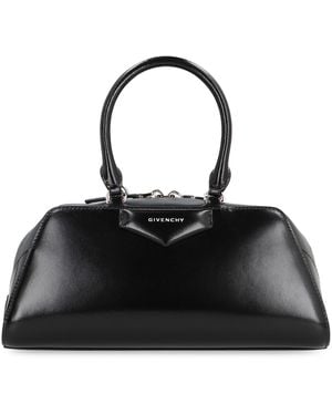 Givenchy Borsa Antigona East-West piccola in pelle Box - Nero