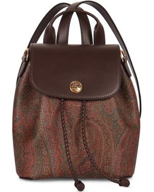 Etro Zaino Essential piccolo in arnica - Marrone