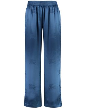 Burberry Luxurious Silk Pants For - Blue