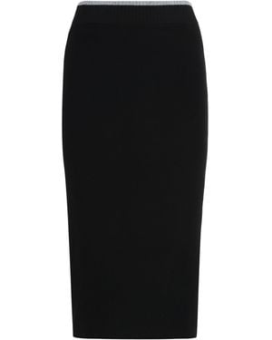 Pinko Nuova Guinea Ribbed Knit Skirt - Black