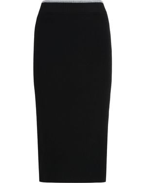 Pinko Nuova Guinea Ribbed Knit Skirt - Black