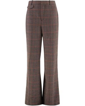Chloé Flared Trousers - Brown