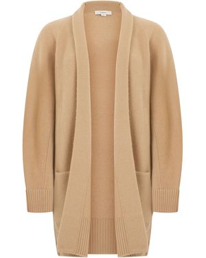 Vince Loose Cardigan With Pockets - Natural