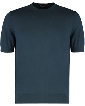 ZEGNA Short Sleeve Jumper - Blue