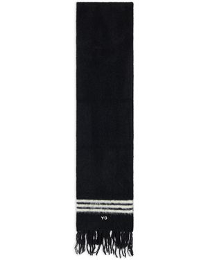 Y-3 Sciarpa unisex con frange - Nero