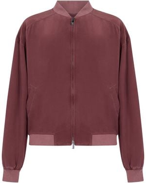 Versace Silk Bomber - Red