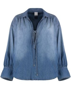 Pinko Calahari Cotton Blouse - Blue