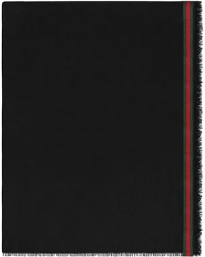 Gucci Cotton-Silk Blend Scarf - Black