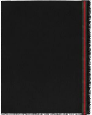 Gucci Sciarpa in seta e cotone - Nero