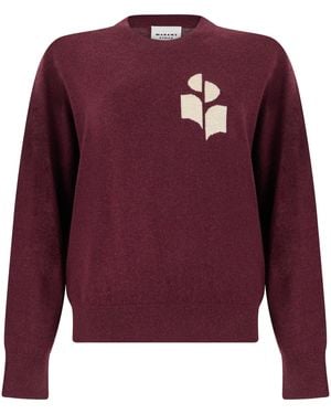 Isabel Marant Jumper Made Of Mixed Cotton And Wool - Purple
