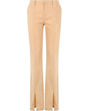 LES FILLES D'EVA Trousers With Slit - Natural