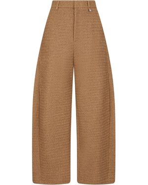 GIUSEPPE DI MORABITO Loose Knitted Trousers - Brown