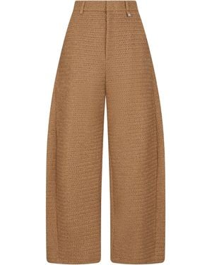 GIUSEPPE DI MORABITO Loose Knitted Trousers - Brown