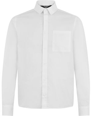 K-Way Cotton Shirt With Long Sleeves - White