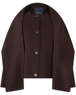 Max Mara Giacca con bottoni - Marrone