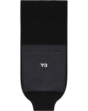 Y-3 Knitted Wool Scarf - Black