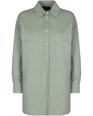 Gucci Cotton Overshirt - Green
