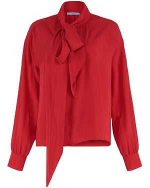 Prada Camicia Marocain - Rosso