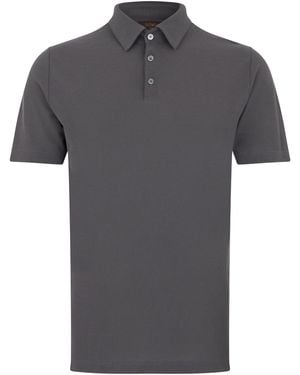 Slowear Slim Fit Polo Short Sleeve - Grey