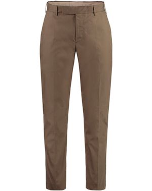 PT01 Stretch Cotton Chino Trousers - Brown