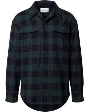 Ami Paris Camicia a Quadri in lana - Blu