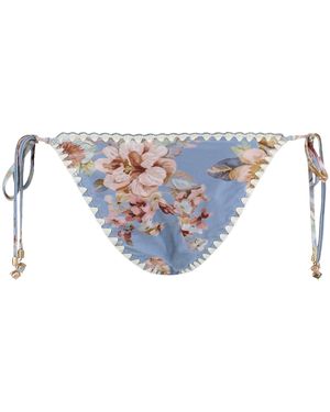 Zimmermann Slip With Laces Awaken - Blue