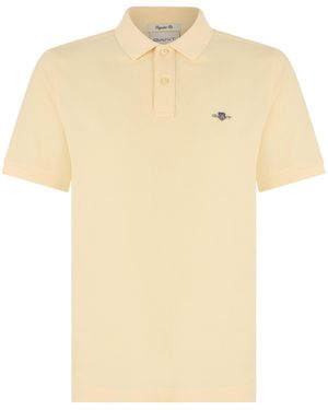 GANT Short-Sleeve Polo - Natural