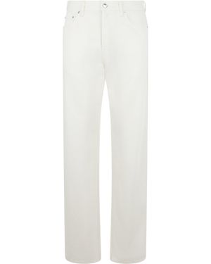 Gucci Cotton Trousers With Clips - White