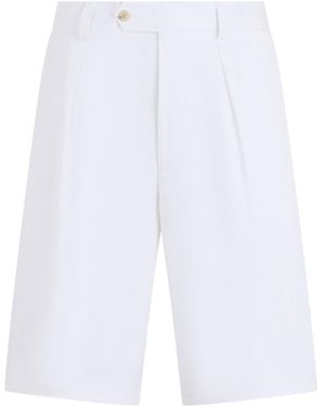 BOSS Cotton Shorts - White