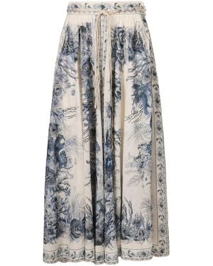 Zimmermann Maxi Skirt Wanderlust - Blue