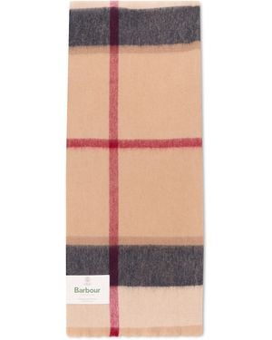 Barbour Tartan Scarf - Natural