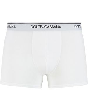 Dolce & Gabbana Set Of Two Cotton Boxers - Black