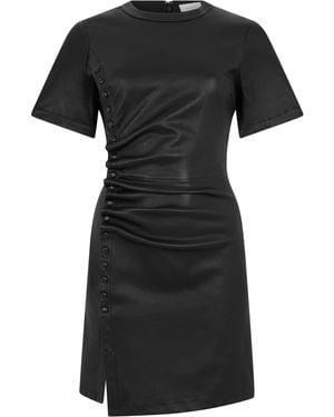 Rabanne Short Leather Dress - Black