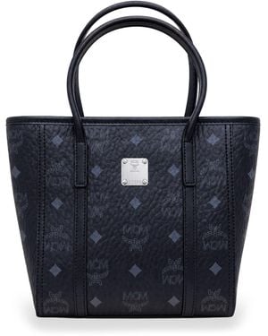 MCM Borsa a Mano Toni stampata - Blu