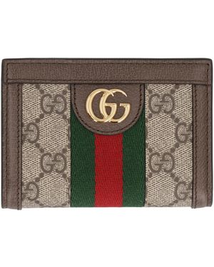 Gucci Ophidia Gg Supreme Fabric Wallet - Gray