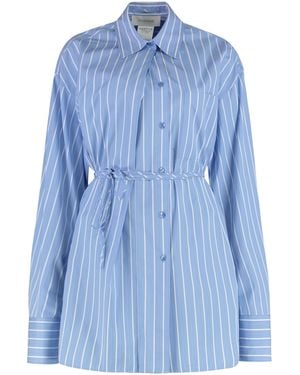 Sportmax Regular Stripes Shirt - Blue
