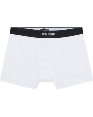 Tom Ford Boxer in jersey di cotone - Bianco