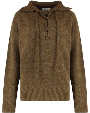 Isabel Marant Pullover Phylia in misto alpaca - Verde