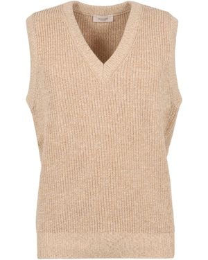 Agnona Knitted Vest - Natural