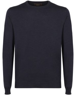 Slowear Fine Knit Pullover - Blue