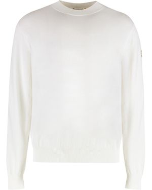 Moncler Genius 3 Moncler x Mercedes-Benz by Nigo - Maglione girocollo in cotone - Bianco